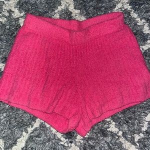 altar’d state hot pink cozy shorts
